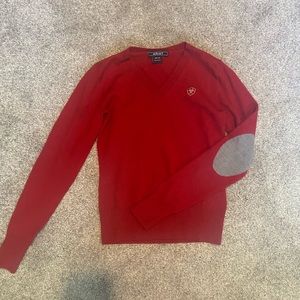 Ariat V-Neck Lightweight Sweater With Elbow Patch